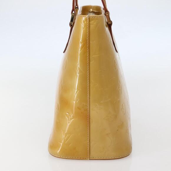 LOUIS VUITTON Monogram Vernis Houston Hand Bag Beige M91004 - Picture 5 of 13